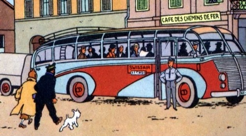 Tintin et l'autobus